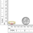 thumbnail image 3 of Gem Stone King 1.65 Ct Round Pink Zirconia 18K Yellow Gold Plated Silver Engagement Ring (Size 9), 3 of 5