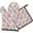 Pioneer Flower Floral Print Pattern-2, variant on Pioneer Flower Floral Print Pattern 1-Pack Oven Mitts Set, Heat Resistant Kitchen Gloves, 7.7" X 12"