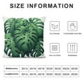 thumbnail image 5 of Leisuo Ropical Green Leaves Summer Palm Leaf Pillow Case - Soft Pillowcase Durable Easy Care Decorative Bed Pillow Protectors Covers for Skin and Hair, 5 of 5