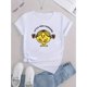 thumbnail image 2 of Camiseta Para Mujer Ropa De VeranoCute Cartoon Graphic Print T-shirt, Casual Round Neck Short Sleeve Top, Women's ClothingFather's Day, Mother's Day, New Year, Spring Festival, Valentine's Day, Inde, 2 of 7