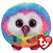 Ty Puffies (Beanie Balls) - Owen the Owl  - Stuffed Animal