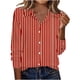 thumbnail image 1 of Camisas de Manga Larga para Mujeres Blusa de Trabajo Casual de Ajuste Suelto con Collar de Solapa Versátil Capa de Color Sólido, 1 of 7
