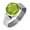 Peridot Quartz, variant on 925 Silver Ring For Women - Men Green Peridot Quartz Stone Silver Ring Size 13 August Birthstone Fashion Silver Ring Size 13 Gift For Girl Friend On Engagement 925 Silver Jewelry With Gemstone