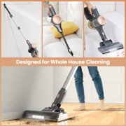 YOMA Cordless Stick Vacuum Cleaner,Lightweight Self-standing Vacuum for Home Pet Hair Carpet Hardwood Floor