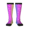 thumbnail image 2 of Lsque Rainbow Scales2 Printed Crew Socks Men's Women's LightWeight Thin Casual Calf Socks ,Knee High Socks,Cotton Socks, 2 of 9
