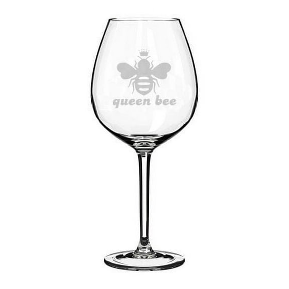 Wine Glass Goblet Queen Bee (20 oz Jumbo)