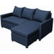 thumbnail image 5 of Sala Esquinera Modular El Bazar Store Vancouver Azul Marino 175x130 cm Sofa Lado derecho ó izquierdo Económica, Tela Lino, 5 of 6