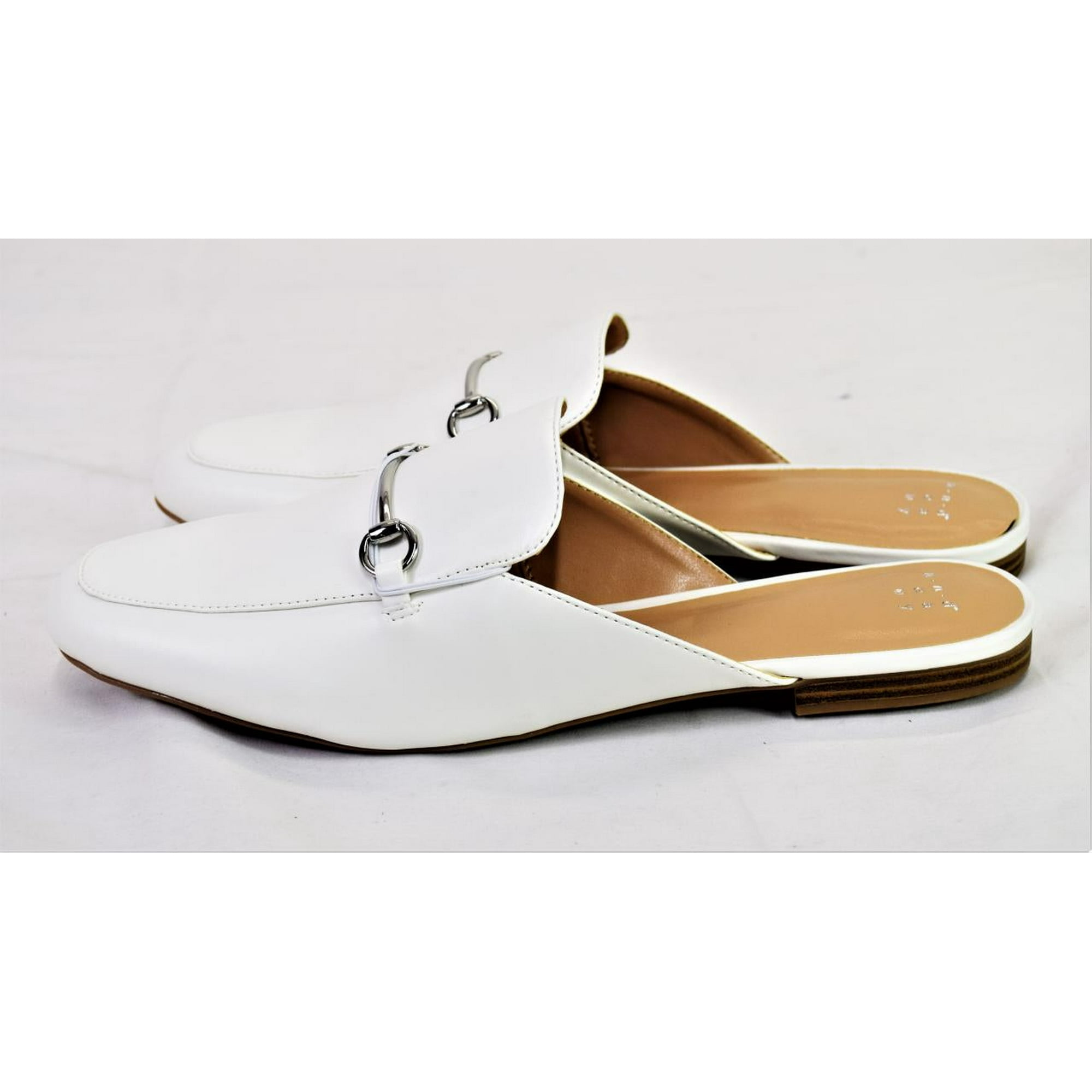 Liquidation Nation A New Day Ladies Kona Slip On Loafer Mules White 12