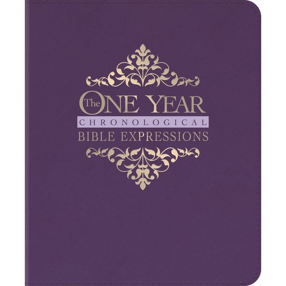 The One Year Chronological Bible Expressions NLT (Leatherlike, Imperial Purple), (Hardcover)
