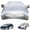 Silver, variant on Thickened Waterproof Hail Protection Car Cover, Snow Wind UV Resistant Half Vehicle Cover for Hatchback, Suv and Mpv