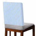 thumbnail image 2 of Blue White Stripe Chair Back Covers, Removable Chair Covers for Dining Chairs Set of 4, Washable Chairs Slipcovers Back Seat Protector for Wedding Party 19"x20", 2 of 9