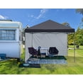 thumbnail image 4 of ABCCANOPY 10ft x 10ft Easy Pop up Outdoor Canopy Tent With 2 Side Walls, Black, 4 of 5