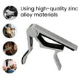 thumbnail image 2 of Hyasfey Metal Guitar Capo Heavy Duty Universal Ukulele Acoustic Classical Folk Electric Guitar Tuner Clip Music Instruments Tools Guitar Accessories, 2 of 7