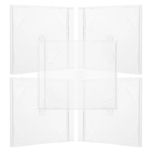 Transparent Cases with Secure Closure 5 Pieces Lightweight Portable Polystyrene Storage Boxes