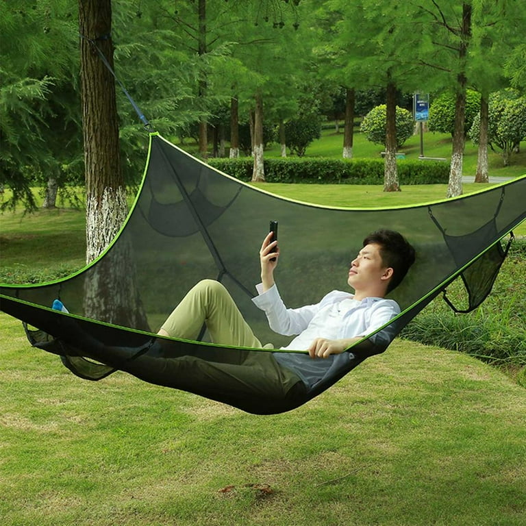 Outdoor Flat Sleep Hammock Tent Suspension Kit Camping Hammock Camping Cot Camping Hammock with Rain Fly Walmart