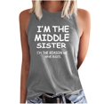 thumbnail image 1 of Camiseta sin mangas con cuello redondo y estampado informal a la moda para mujer Pompotops  lopia990399, 1 of 5