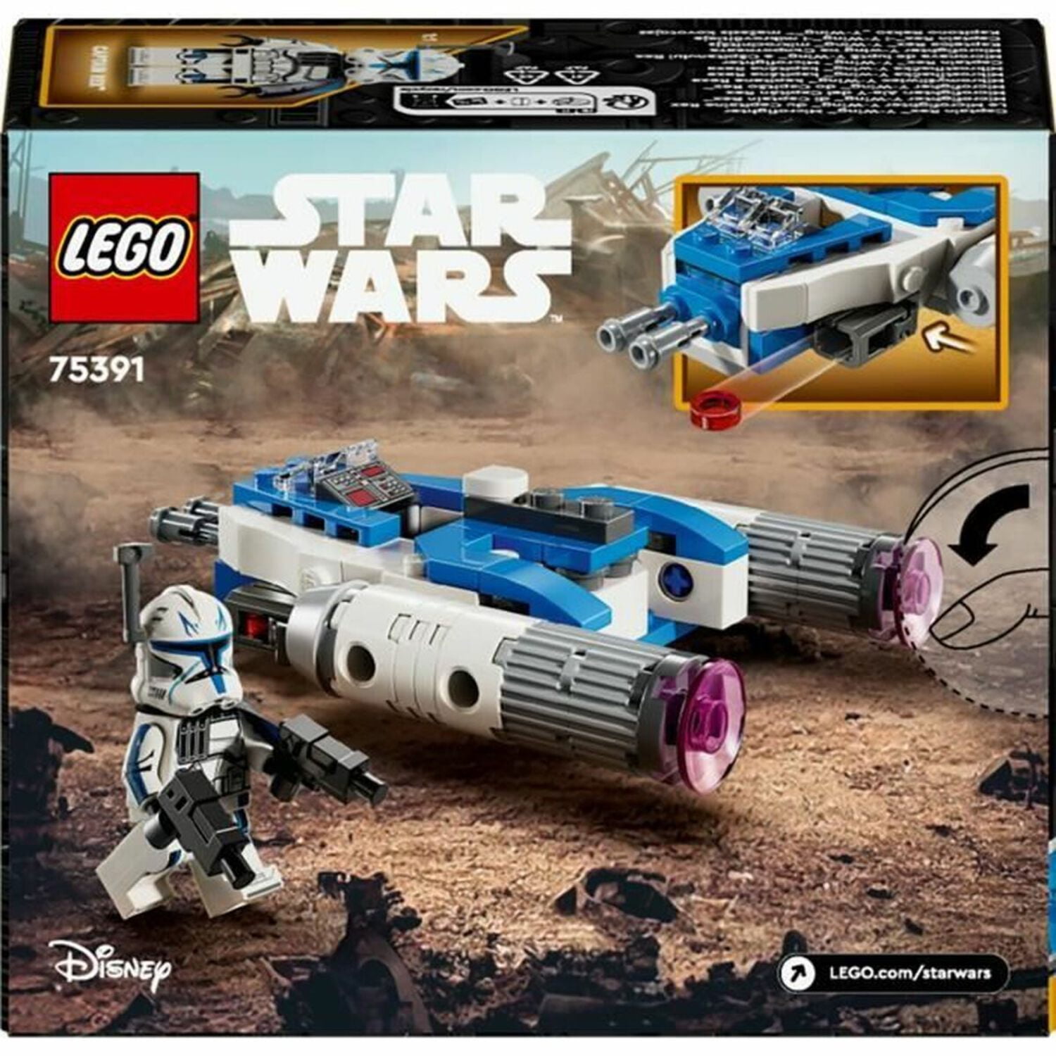 Play Along! DVD ＋ CD ＋ BOOK LEGO Star Wars Captain Rex Y-Wing Microfighter 75391, 99