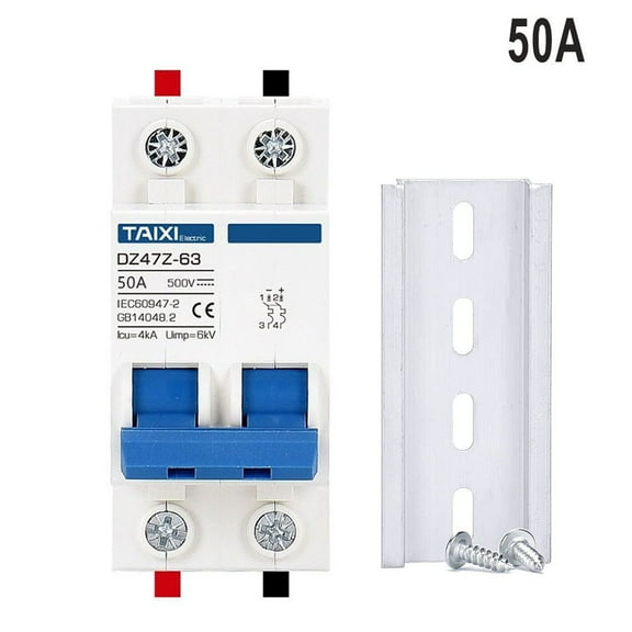 Circuit Breaker 4pcs/set 6/10/16/20/25/32/40/50/63Amp DC Photovoltaic Solar MCB