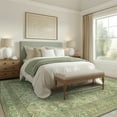 thumbnail image 3 of KUETH Area Rugs for Living Room, Large Washable Rug with Non Slip, Ultra Thin Rug for Bedroom,Kitchen,Dorm,Playroom, Clear Vintage Print Area Rugs, 3 of 10