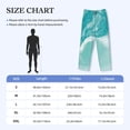 thumbnail image 4 of Picia Teal Turquoise 1 Mens Soft Woven Cotton Elastic Waistband Sleep Pajama Pant Lounge Sleep Pant With Pockets And Drawstring-XX-Large, 4 of 9