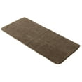 thumbnail image 1 of Brown Microfiber Polyester Double Sink Bath Mat Runner - 48"L x 20"W, 1 of 6
