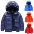 thumbnail image 4 of Esaierr 6-13 Years Boys Girls Puffer Down Jacket for Kids,Hooded Down Jacket Short Outerwear,Unisex Winter Coats Solid Color Teenagers Down Jacket, 4 of 9