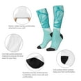 thumbnail image 3 of Sigee Teal Turquoise 1 for Socks for Men Women Socks Stocking Compression Socks, 3 of 6
