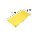 thumbnail image 2 of Ainfox 3 Layer 12 x 6 Feet Floating Water Mat -Water Sports Swimming Recreation Relaxing Mattress-Floating Island for Lakes ,Pools,River,Beach,Ocean,Camping(Yellow/Blue/Yellow), 2 of 10