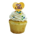 thumbnail image 5 of LSU Tiger Eye on Yellow Heart Love Cupcake Picks Toppers Decoration Set of 6, 5 of 7