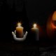 thumbnail image 5 of Velas para el Hogar Candelabra de Calabaza de Halloween Candelabra de Decoración de la Atmósfera Candelabra de Té para el Hogar Candelabra de Halloween, 5 of 5
