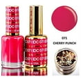 thumbnail image 3 of DND DC Pinks GEL POLISH DUO, Gel Lacquer 0.5 oz + Matching Nail Polish Color 0.5 oz, Daisy Nails (with bonus side Glitter) Made in USA (Cherry Punch (071).), 3 of 3