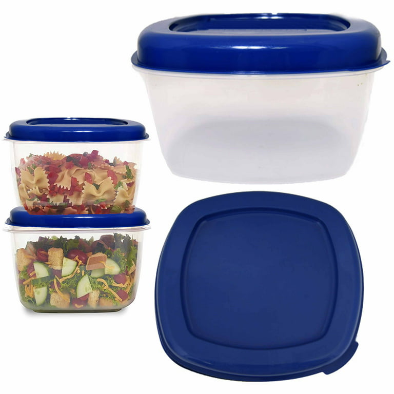 2 Extra Large Food Storage Container 5L Microwaveable Plastic Bowl Lunch w/ Lids