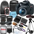 thumbnail image 1 of Canon EOS Rebel T7 Digital SLR Camera with 18-55mm Lens, 64GB Memory, Tripod, Backpack and ZeeTech Bundle, 1 of 2