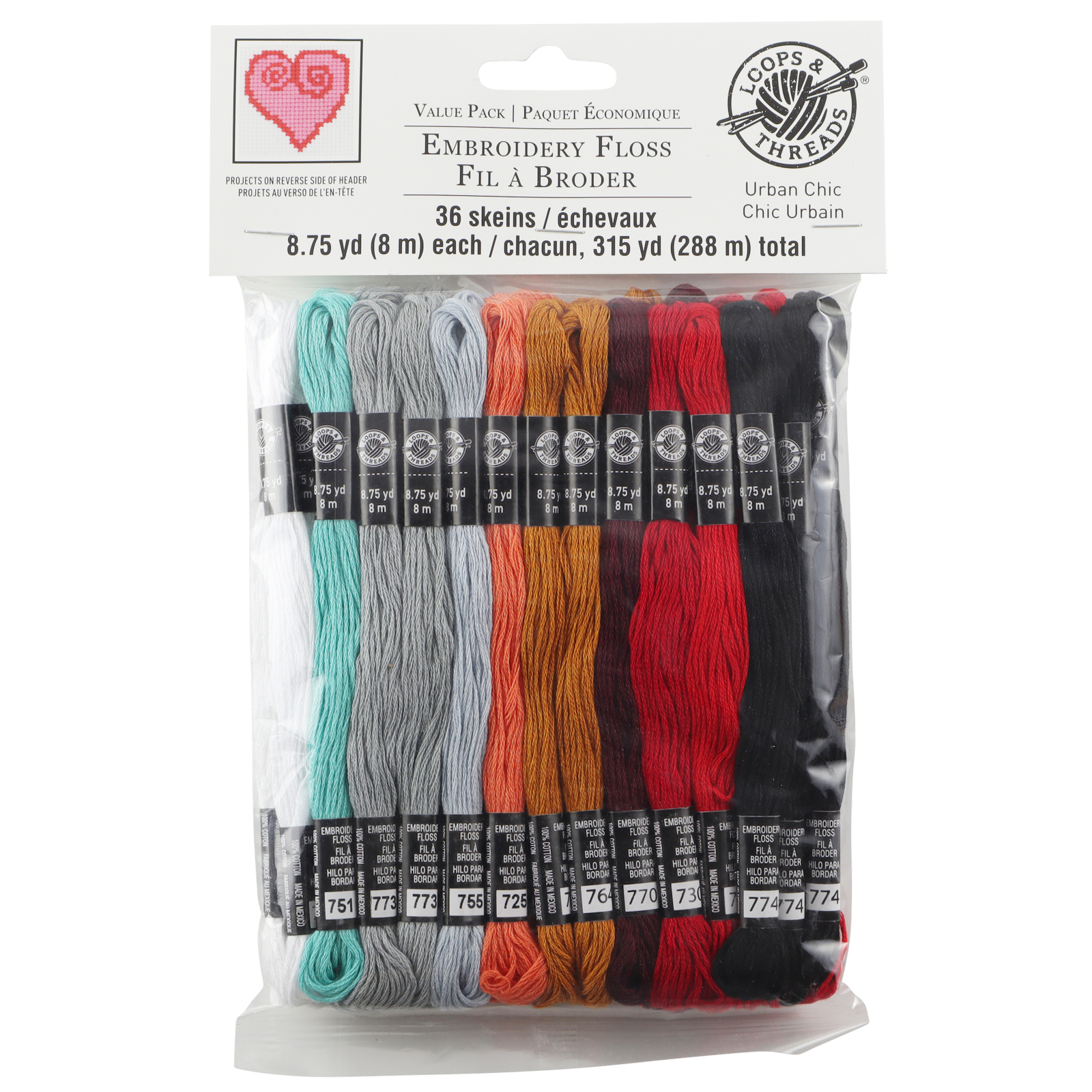 Loops & Threads Urban Chic Embroidery Floss, 12 Packs: 36 ct. (432 total)