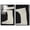 Black Frame, variant on Golden Luxe Abstract Framed High-Gloss Acrylic Glass Wall Art Boho Wall Art Set by Art Remedy, Silver Frame, 10 x 15