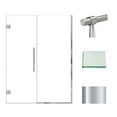 thumbnail image 2 of Transolid Ehtb55257610c-Bk Elizabeth 76" High X 55" Wide Hinged Semi Frameless Shower Door, 2 of 7