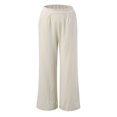 thumbnail image 5 of Cathalem Pants Set Women 2 Piece Lightweight Wide Leg Pants Suit Set,Beige L, 5 of 5
