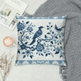 thumbnail image 2 of RUIYC Chinoiserie Throw Pillow Covers Blue and White Home Decor 18x18 Inch, Floral Pillowcase Cushion Cover for Bed Sofa Couch, 2, 2 of 5
