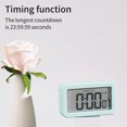 thumbnail image 5 of Latrodar Digital Electronic Clock LED Display Electronic Clock High Durability Switching Countdown Mint Green Home Gadgets, 5 of 5