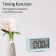 thumbnail image 5 of Reloj electrónico digital: pantalla LED, estéreo, alarma de repetición, cambio 12/24H, cuenta regresiva, pantalla 3D, verde menta, 5 of 8