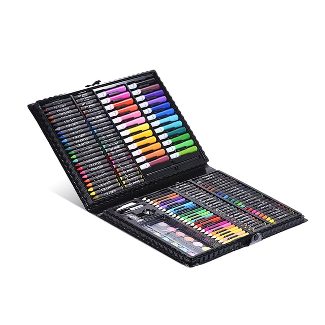 Brush set,Crayon Oil Water 168pcs With Children Kids Set Kit Color Pencils Crayon Oil Pen Art Set Cookx Set Oil Color