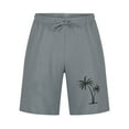 thumbnail image 4 of Danhjin Men's Linen Shorts Casual Lightweight Casual Elastic Waist Drawstring Summer Beach Workout Gym Yoga Shorts for Men, 4 of 6