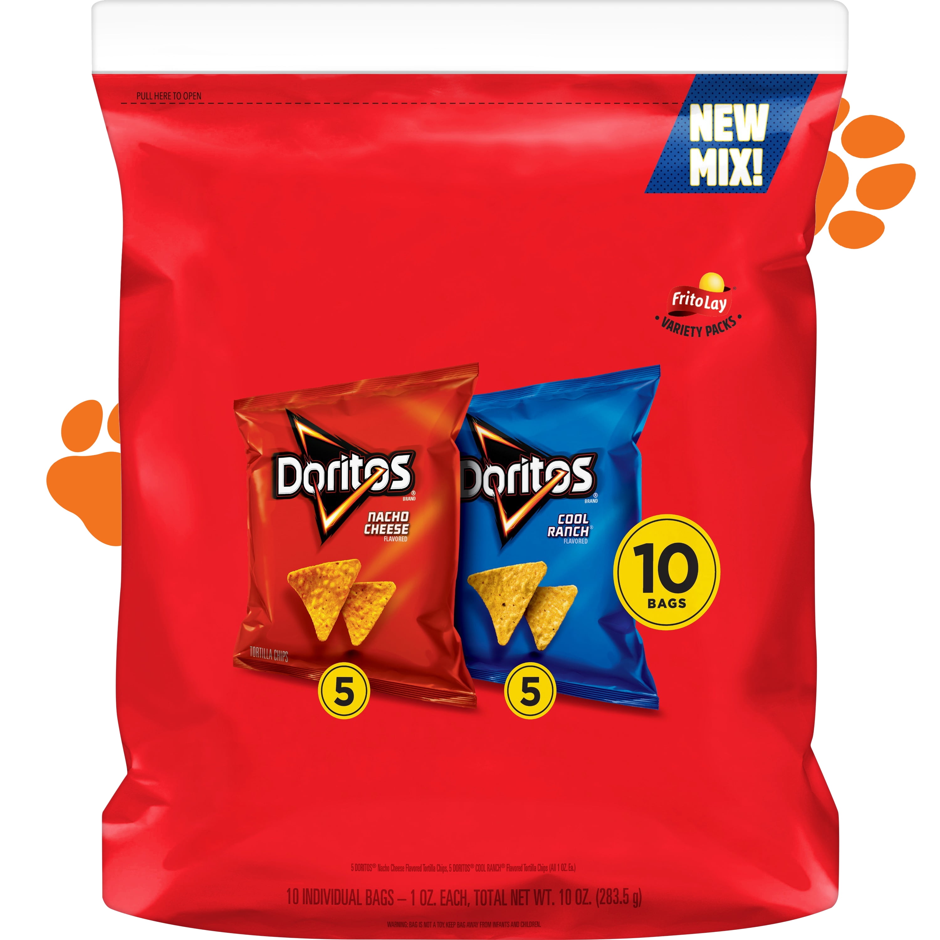 Doritos Mix Variety Pack, 1 oz Bags, 10 Count