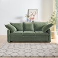thumbnail image 2 of Williamspace Mid Century Modern Couch for Living Room, 3 Seater Sofa with 3 Thick Cushions and 2 Pillows, Apartment, Lounge, Bedroom, Green, 2 of 7