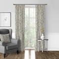 thumbnail image 2 of 6ix Tailors OSH-MED-TAU-PP-4084-PR 40 x 48 in. Osha Pinch Pleat Drapery Panel Pair, Taupe & Beige, 2 of 5