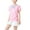 Pink, variant on yillto Kids Girls Shirts Cute Bow Graphic Short Sleeve Round Neck Tee Summer School Uniform Shirt