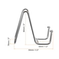 thumbnail image 2 of Unique Bargains 3Pack 3Inch Plate Stand for Display Iron Easel Plate Holder for Photo Silver, 2 of 5
