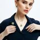 thumbnail image 2 of Clover Jewelry Sets Four Leaf Clover Necklace + Clover Bracelets + Clover Earrings 18k Gold Plated Lucky Clover Sets For Women Girls Wife Girlfriend V, 2 of 4