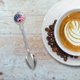 thumbnail image 2 of USA Patriotic Yin and Yang American Flag Novelty Collectible Demitasse Tea Coffee Spoon, 2 of 3