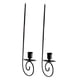 thumbnail image 2 of 2 Piezas Candelabro de Pared Porta Vela Hierro Minimalista Estética Moderna Arte Decorativo Montaje Sencillo Adecuado para Salón Oficina Consultorio, 2 of 8